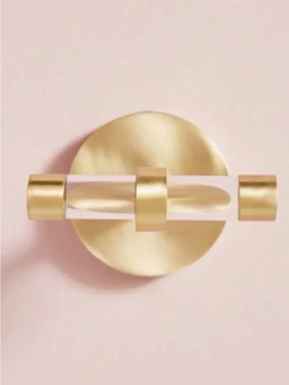 NEW Anthropologie Mikayla Lucite Bath Hook, Brass